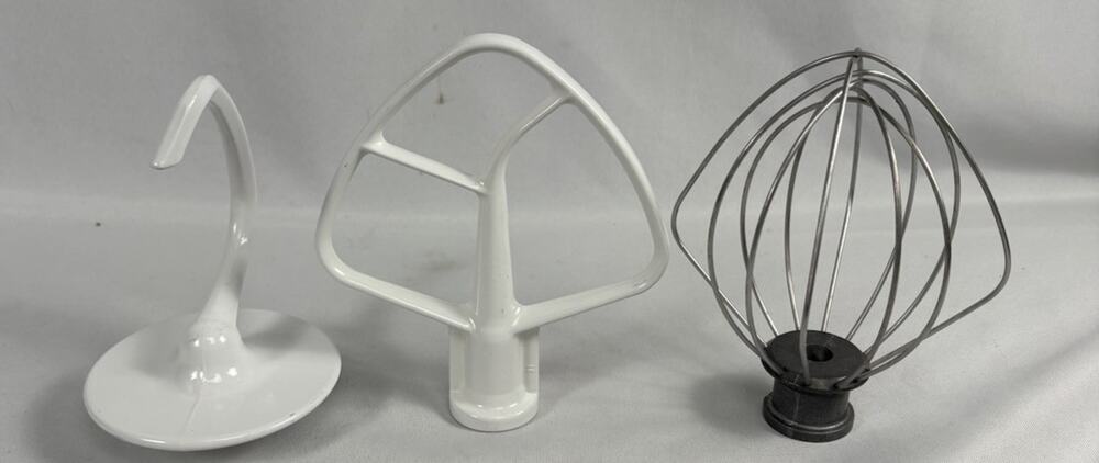 Mixer Set Of 3 One Dough Hook One Paddle One Whisk